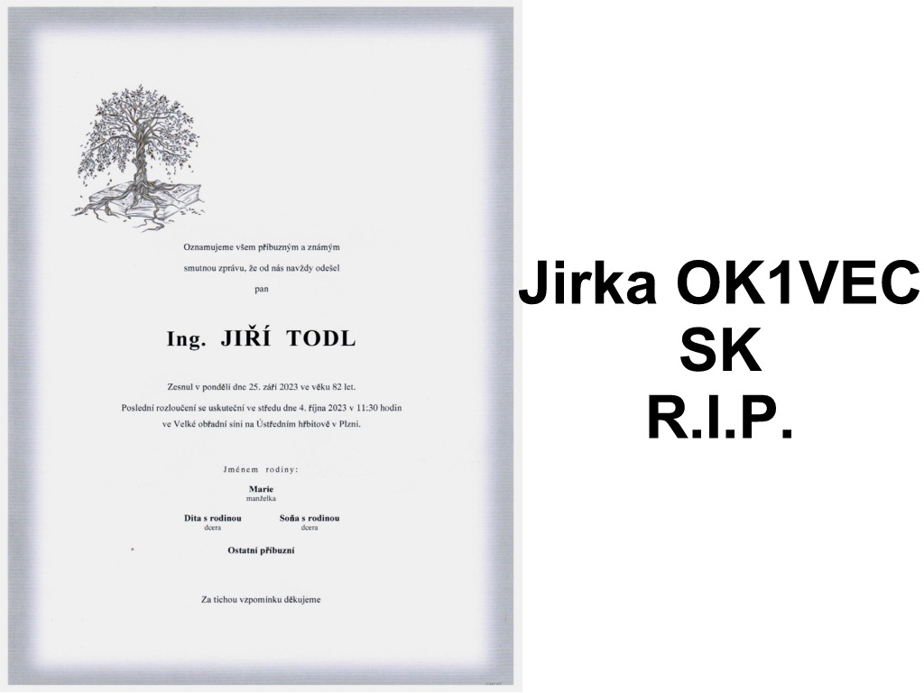 Jirka TODL - OK1VEC SK